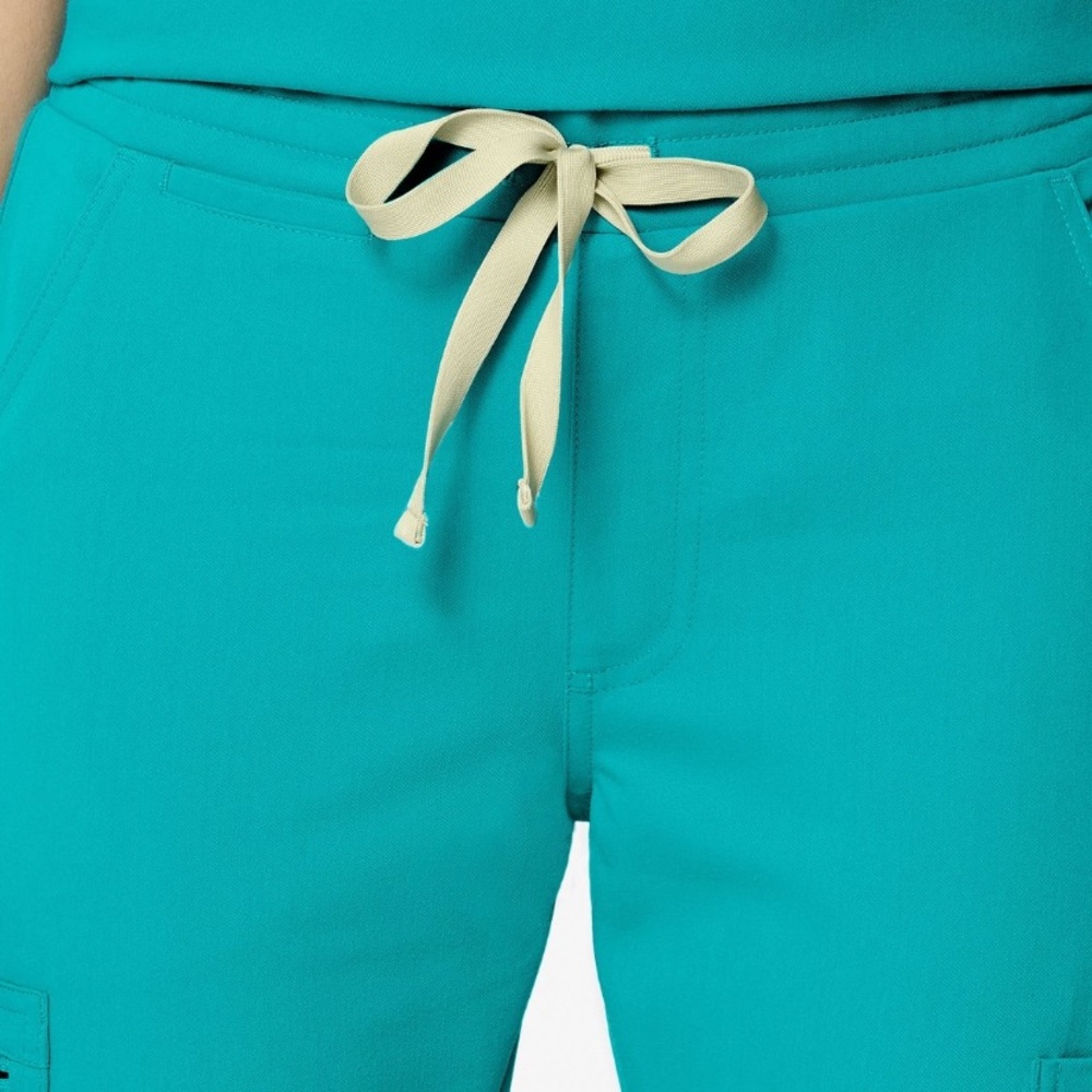 Figs Teal Yola Scrub Pants - Picture 3 of 5